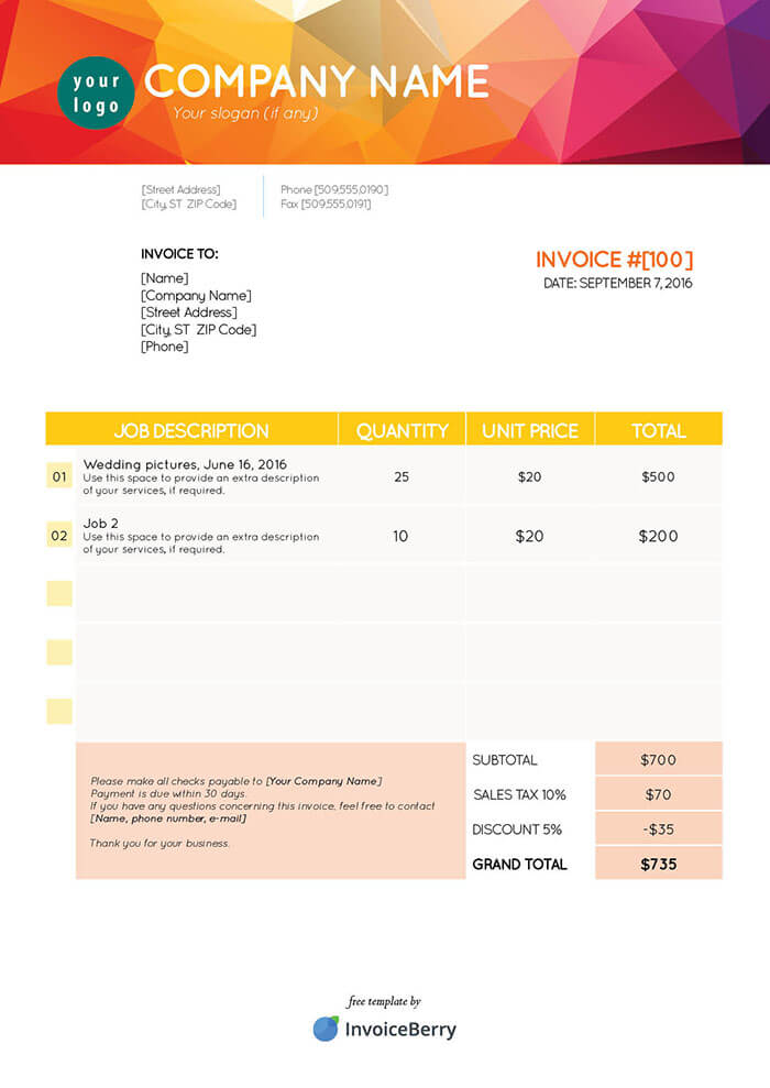 Pest Control Invoice Template (8)